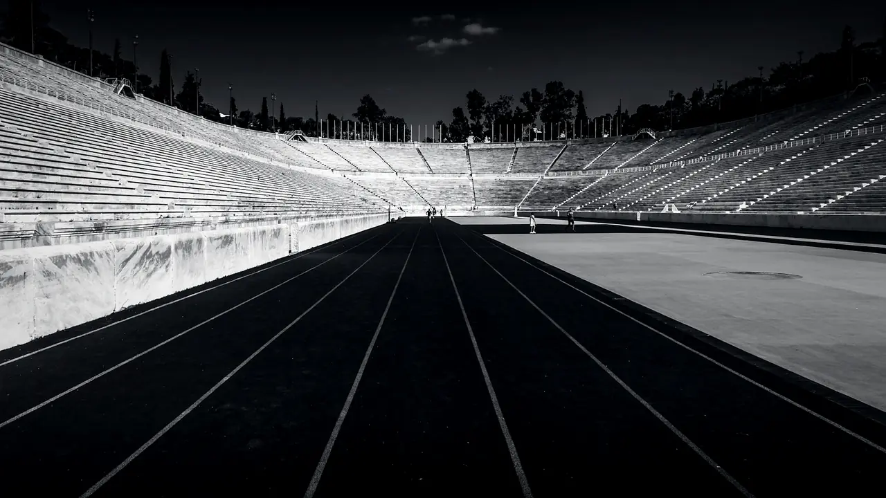Calles de una pista de atletismo, donde se realizan las pruebas físicas de las oposiciones